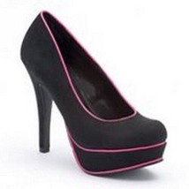 Candies Black Stiletto High Heels Shoes - £31.89 GBP