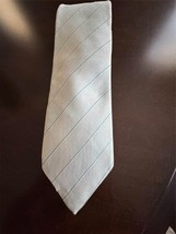 Oscar de la Renta Pale Gray Skinny Necktie Vintage Vtg - $460.58 MXN