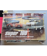 Eldon Super 100 Road Race Set 1967 Slot Car Track #9547 In Original Box ... - £112.88 GBP