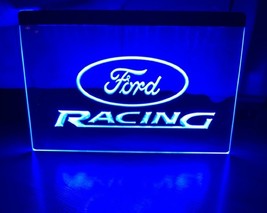 Ford Racing Illuminated Led Neon Sign Home Decor, Garage, Lights Décor Craft Art - $25.99+