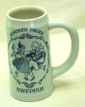 Ceramarte Swedish Stoneware Beer Mug Stein Breweriana - $29.69