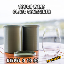 Wine Glass Travel Containers - Riedel O TO GO Tumblers - £12.71 GBP