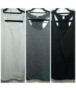 3 Pk Neleus Women’s Compression Tank Top White/Grey/Black XL - £13.98 GBP