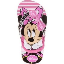 Disney Minnie Mouse Toddler Girls Beach Flip Flops Sandals Sizes 9-10 ,11-12 NWT - £8.94 GBP