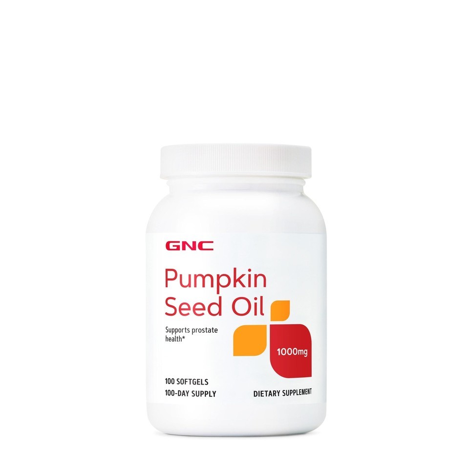 GNC Pumpkin Seed Oil 1000mg Supplement, Supports Prostate Health, 100 Se... - $15.83