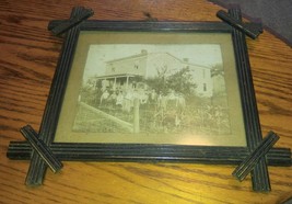 Antique Framed B&amp;W Photograph Family Home Harrisonburg Virginia 33 East Vanpelt - £35.30 GBP