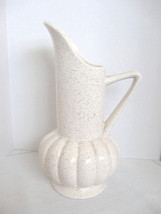 Vintage Brush-McCoy Cream Colored Speckled Art Pottery Pitcher - No. 718  - £23.97 GBP