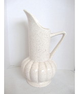 Vintage Brush-McCoy Cream Colored Speckled Art Pottery Pitcher - No. 718  - £23.89 GBP