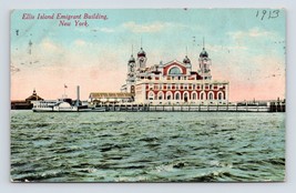 Ellis Island Emigrant Building Steamer Hazel Kirke New York NY DB Postca... - £3.05 GBP