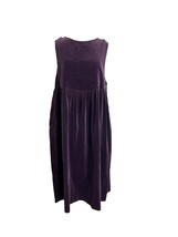 Vintage Laura Ashely Womens Size 12 Velvet Purple Jumper Pinafore Dress Modest - £58.40 GBP