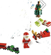 New LEGO Santa (Wheeler) Minifigure &amp; Lego Christmas Decorations (60268)... - $12.00