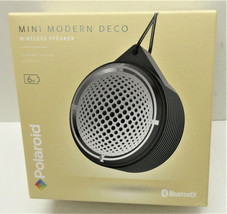 Polaroid Mini Modern Deco Lightweight Bluetooth Wireless Speaker 6 Hours Black - £13.09 GBP