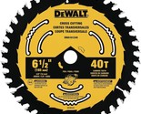 DEWALT Circular Saw Blade, 6 1/2 Inch, 40 Tooth, Framing (DWA161240) - $31.99