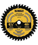 DEWALT Circular Saw Blade, 6 1/2 Inch, 40 Tooth, Framing (DWA161240) - £25.15 GBP