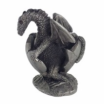 Ta-Daa Dragon Hatching Egg Sudano Pewter Miniature Art Figurine Gallo 1988 908 - £29.72 GBP