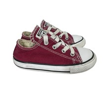 Converse Chuck Taylor All Star Toddler 8 Maroon Red Sneakers Low Top Shoes - $309.76 MXN