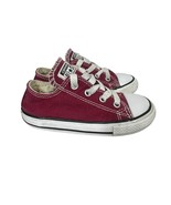 Converse Chuck Taylor All Star Toddler 8 Maroon Red Sneakers Low Top Shoes - $23.65 CAD