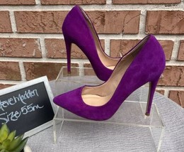 Women&#39;s  Steve Madden Purple Suede Stiletto Heels Size 5.5m Daisie - £29.96 GBP