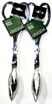 2 Pack Oneida Stainless Steel Salad Tongs 12 Inch Fancy Serve Catering 