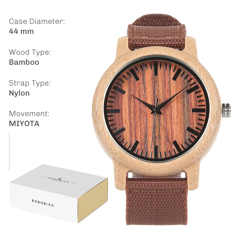 Wood Watch for Men and Women Unisex Lightweight Handcrafted Wooden Watch... - $29.12