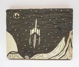 Linograbado Tallado Artista Original Linoleum Bloque Madera Monte Master... - $120.91