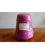 1.27 Lb Dark Rose Rayon Chenille Yarn Country Cone Machine Knitting 1300... - $392.33 MXN
