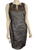 NWT  Eliza J Pewter Sleeveless Lined Pencil Dress Size 12 - £58.70 GBP