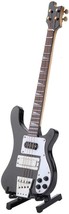 Black Bass Guitar Replica Model Case Decoration Gift, Miniature Guitar With - $31.94