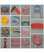 Vintage Little Tikes Dollhouse Grand Mansion Doll House Furniture Dolls 1019!!! - $4.99