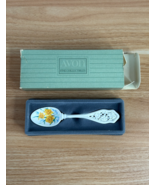 1988 Vintage Avon American Favorites Daffodil Bisque Porcelain Spoon In Box - €13,64 EUR