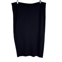 Gabrielle Union Black Sweater Skirt XXL Front Overlay New - £27.37 GBP