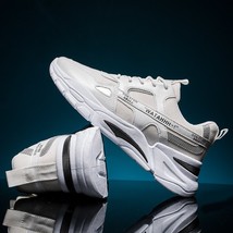 2021 New Men Sneakers Shoes Casual Breathable Lightweight Mens Casual Shoes Comf - £39.96 GBP