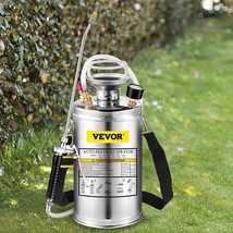 1.5Gal Stainless Steel Sprayer, Set with 16&quot; Wand&amp; Handle&amp; 3.3FT Reinforced Hose - £86.11 GBP
