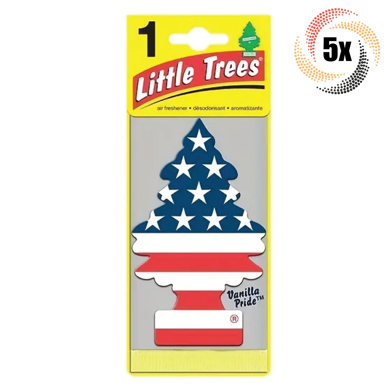5x Packs Little Trees Single Vanilla Pride Scent Hanging Trees | Prevent... - $10.40