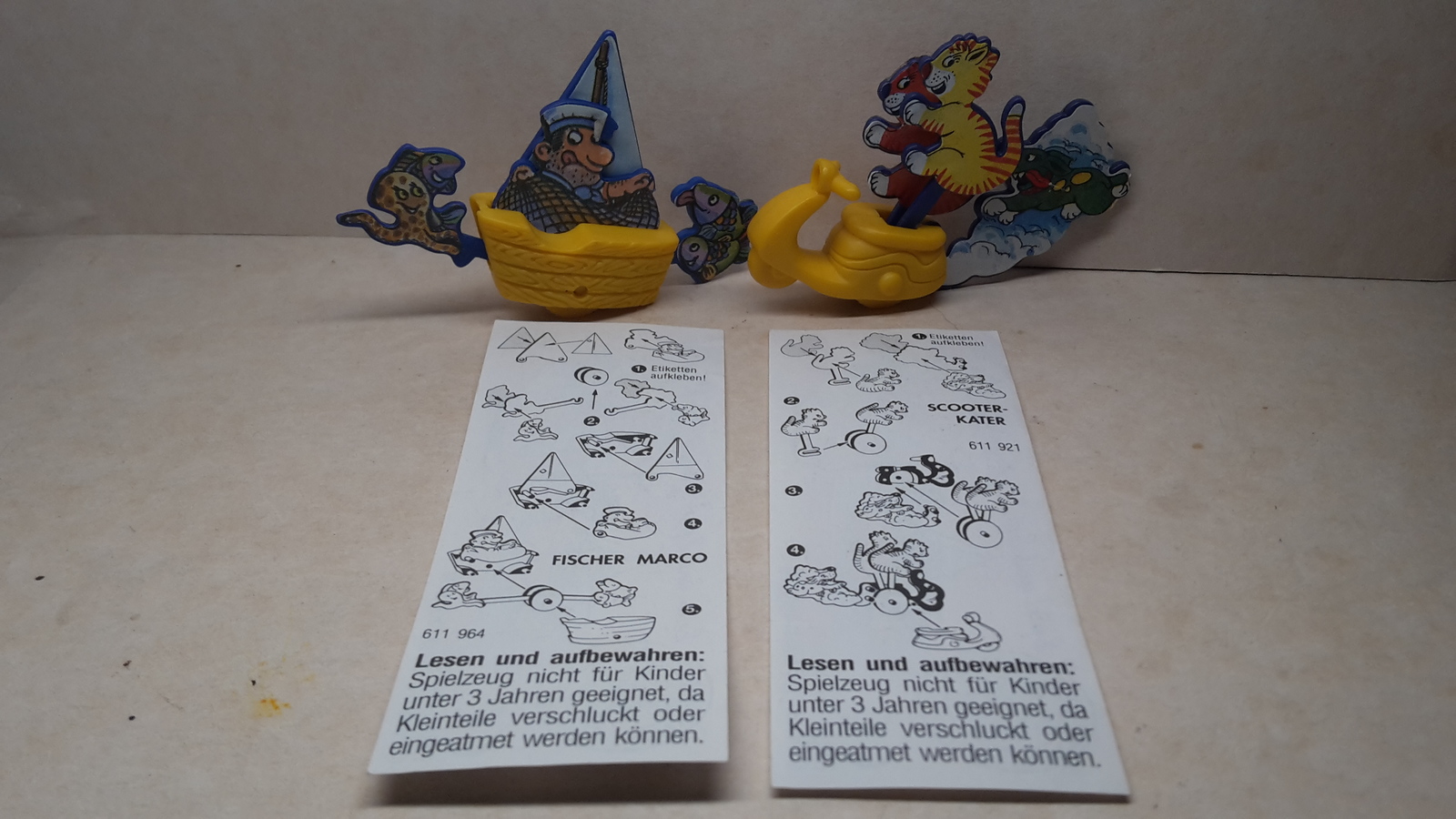 Kinder - 1997 Spiel und spass am meer - complete set + 2 papers - surprise eggs - $2.50