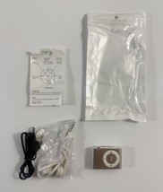 MP3 Multimedia Player with USB Flash Disk Small Silver With Clip - $202.80 MXN