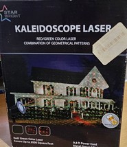 Star Bright Holiday Christmas Laser Light Projector Red &amp; Green Designs ... - $33.00