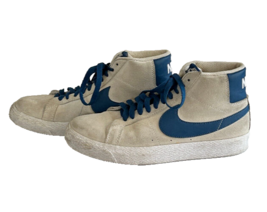 Nike Zoom Blazer Mid SB Men Size 6.5 864349-107 White Court Blue Training Shoes - £35.82 GBP