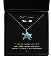 Necklace Birthday Present For Major New Job Promotion - Jewelry Turtle Pendant  - £39.78 GBP