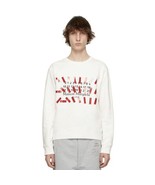 MAISON MARGIELA Tape Print Sweatshirt Off-White Size 52 Men EUC - $3,114.84 MXN