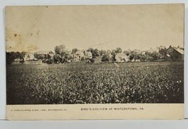 Winterstown Pa Bird&#39;s Eye View Lowe End of Town c1926 Postcard O8 - £21.62 GBP