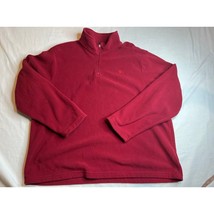 Starter Fleece Mens Extra Large Red Sportswear Athleisure Pullover ¼ Zip... - £6.61 GBP