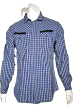 Diesel men&#39;s plaid modern western  cowboy design size small slim fit - £81.40 GBP