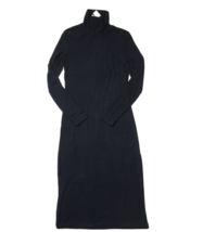 NWT James Perse Turtleneck Double Split Midi in French Navy Stretch Dress 1 / S - $71.28