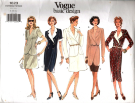 Vogue 1623 Misses 8 to 12 Dress, Top, and Skirt Vintage Uncut Sewing Pattern New - £9.56 GBP