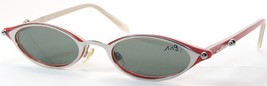 Yves Cogan YC604 Argento/Rosso Con / Green-Grey Lenti Sole 48-20-140mm Francia - £75.39 GBP