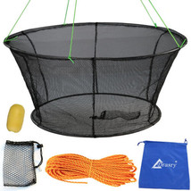 Drasry Fishing Net Trap for Crayfish Crab Bait Minnow Shrimp Foldable Fi... - £77.94 GBP