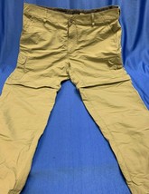 Cabelas Men&#39;s Convertible Nylon Pants/Shorts Fishing Hiking 40 x 30 Belted  - £17.84 GBP