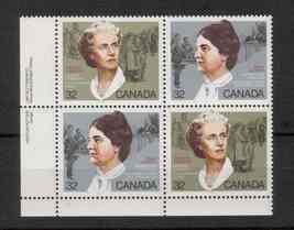 Canada  -  SC#1048a  Imprint  LL Mint NH  - 32 cent  Canadian Feminists ... - $1.29