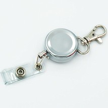 Bluemoona 2 pcs - 3cm Reel Retractable Keyring Chain Pull Key ID Badge Belt + Sw - £4.39 GBP